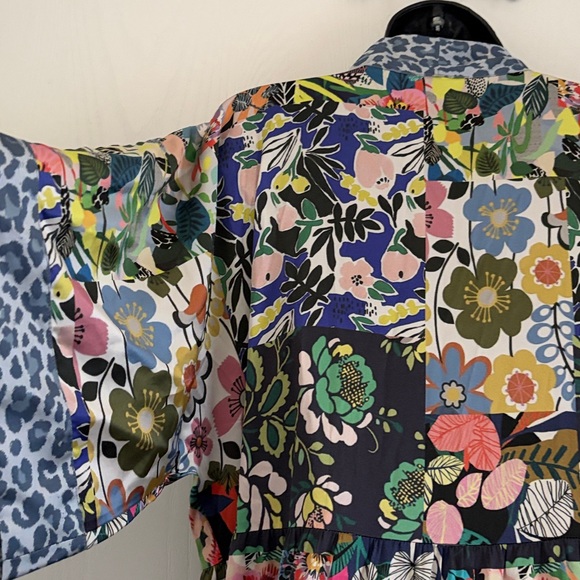 Johnny Was Chelsea Garden Silk Kimono Dress - Picture 8 of 9